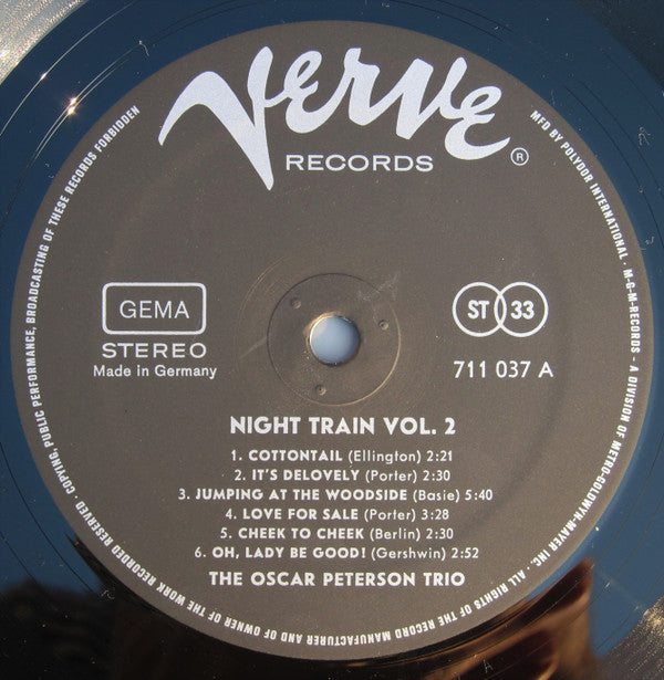 The Oscar Peterson Trio : Night Train Vol. 2 (LP, Comp, RE)