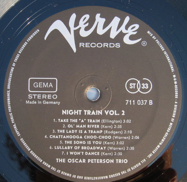 The Oscar Peterson Trio : Night Train Vol. 2 (LP, Comp, RE)