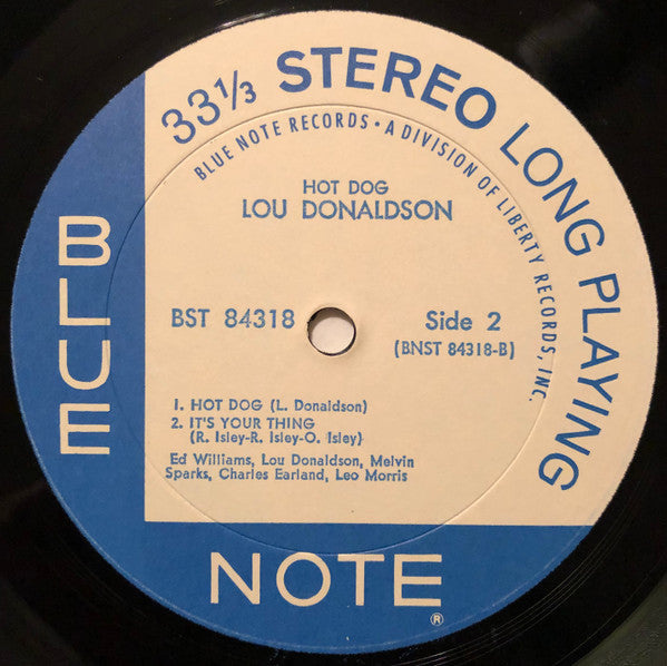 Lou Donaldson : Hot Dog (LP, Album, Gat)
