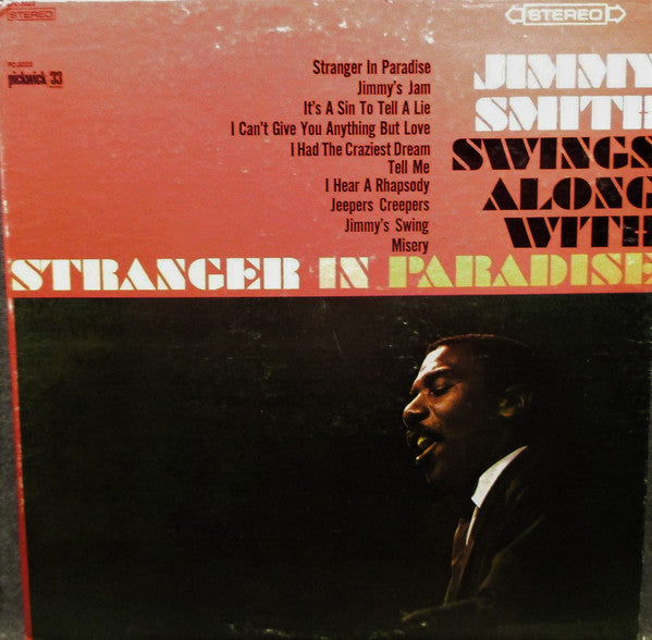 Jimmy Smith : Swings Along With Stranger In Paradise (LP, Album)