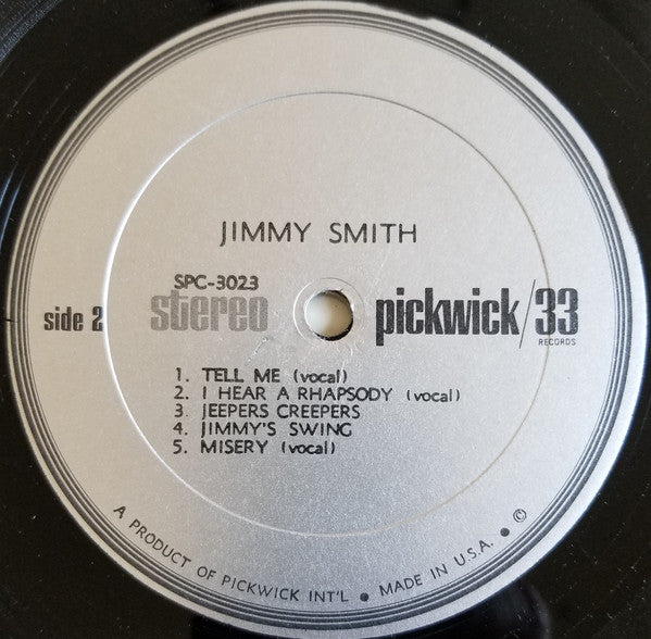 Jimmy Smith : Swings Along With Stranger In Paradise (LP, Album)
