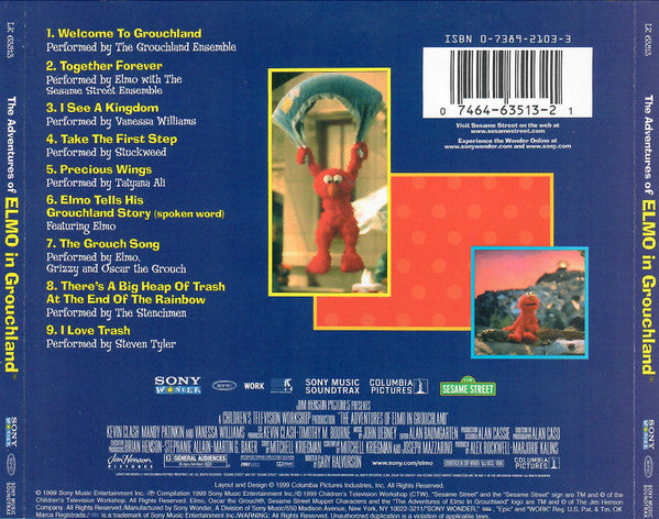 Various : The Adventures Of Elmo In Grouchland (CD, Comp)