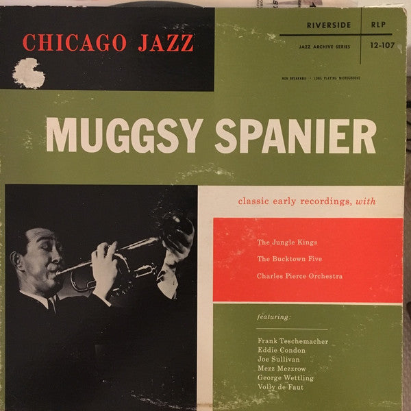 Muggsy Spanier Featuring: Frank Teschemacher, Eddie Condon, Joe Sullivan, Mezz Mezzrow, George Wettling, Volly De Faut : Chicago Jazz (LP, Comp, RP)
