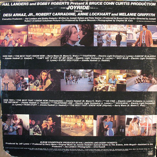 Various : Joyride (Original Motion Picture Sound Track) (LP, Album)