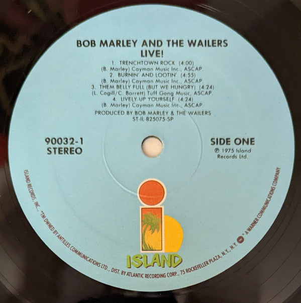 Bob Marley And The Wailers* : Live! (LP, Album, RE)