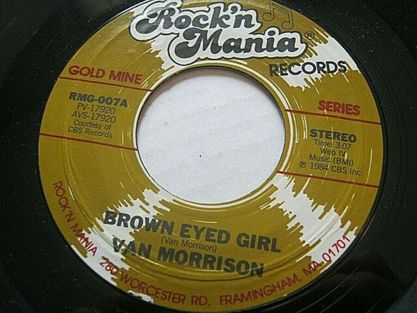Van Morrison : Brown Eyed Girl (7", RE, Pit)