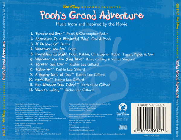 Various : Pooh's Grand Adventure: Music From And Inspired By The Movie (CD, Album, Comp)