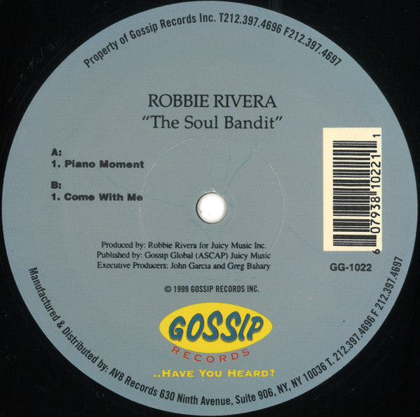 Robbie Rivera : The Soul Bandit (12")