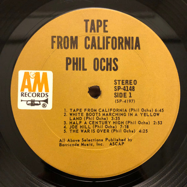 Phil Ochs : Tape From California (LP, Album, Pit)