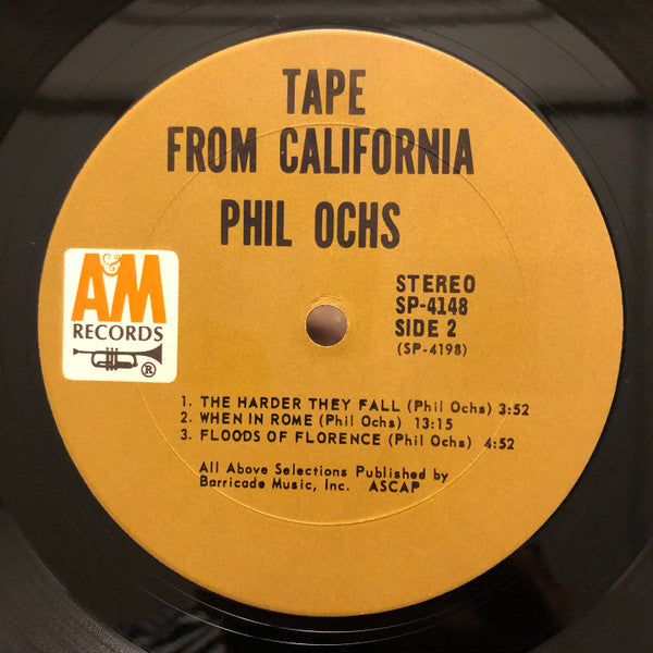 Phil Ochs : Tape From California (LP, Album, Pit)