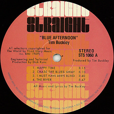Tim Buckley : Blue Afternoon (LP, Album, RE, Gat)