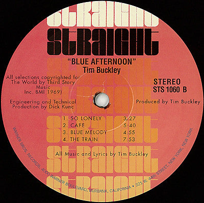 Tim Buckley : Blue Afternoon (LP, Album, RE, Gat)