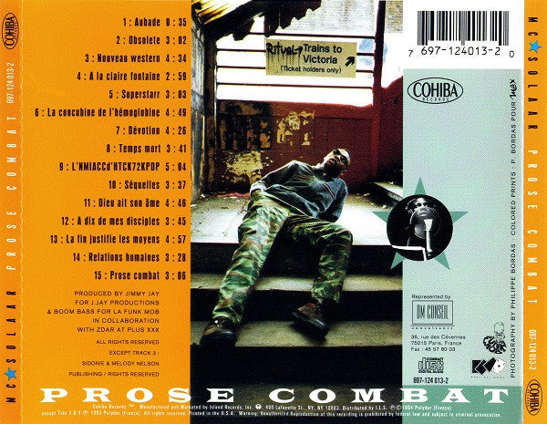 MC Solaar : Prose Combat (CD, Album)