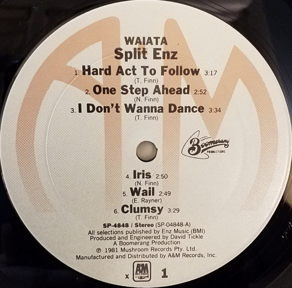 Split Enz : Waiata (LP, Album, Gre)