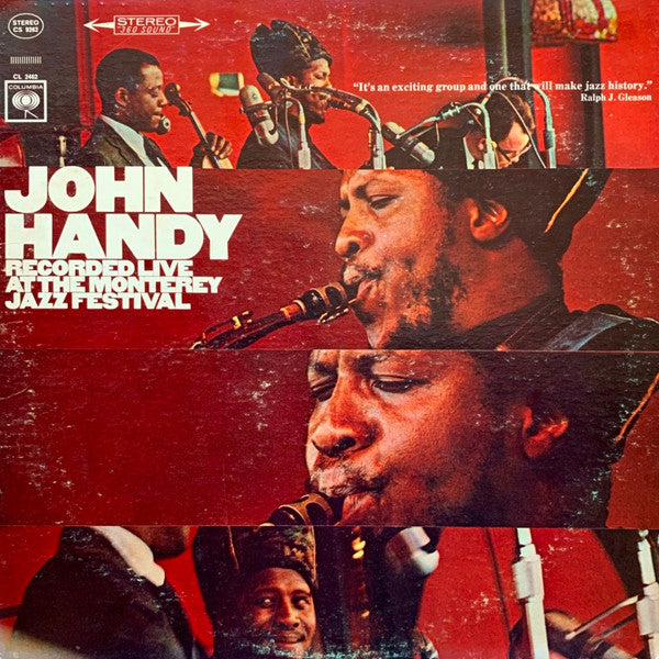 John Handy : Recorded Live At The Monterey Jazz Festival (LP, Album, San)
