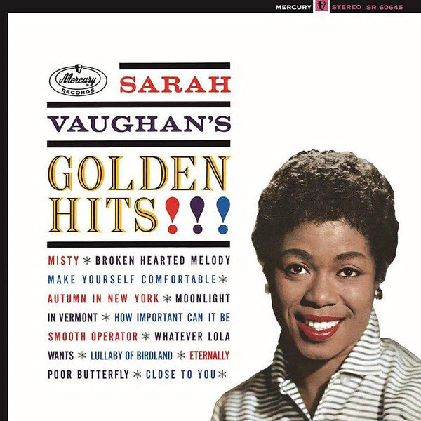 Sarah Vaughan : Sarah Vaughan's Golden Hits (LP, Comp, RE, Gol)