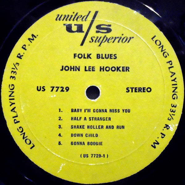 John Lee Hooker : Folk Blues (LP, Comp, RE)