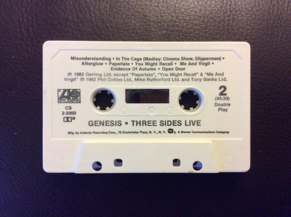 Genesis : Three Sides Live (Cass, Album)