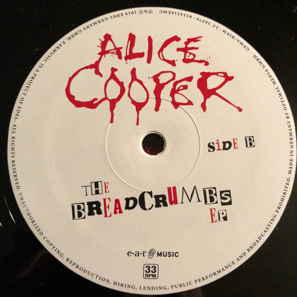 Alice Cooper (2) : The Breadcrumbs EP (10", EP, Ltd, Num)