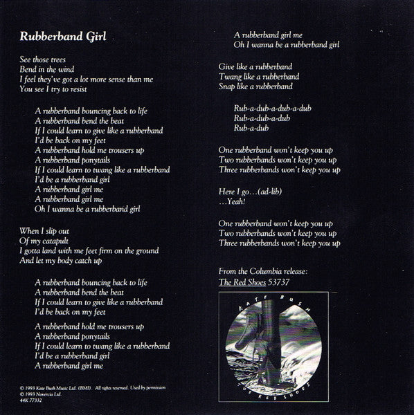 Kate Bush : Rubberband Girl (CD, Maxi)