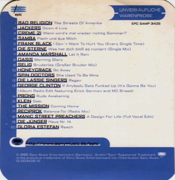 Various : Let There Be Epic (CD, Promo, Smplr, Car)