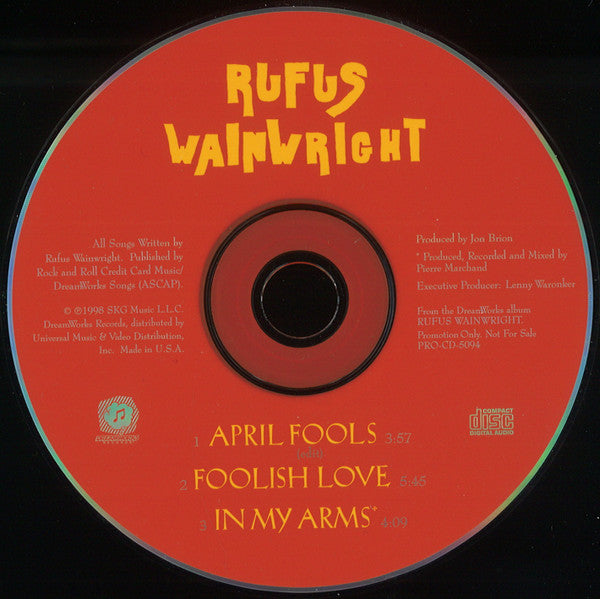 Rufus Wainwright : Rufus Wainwright (CD, Promo)