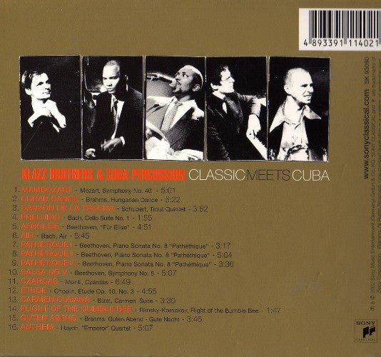 Klazz Brothers & Cuba Percussion : Classic Meets Cuba (CD, Album)