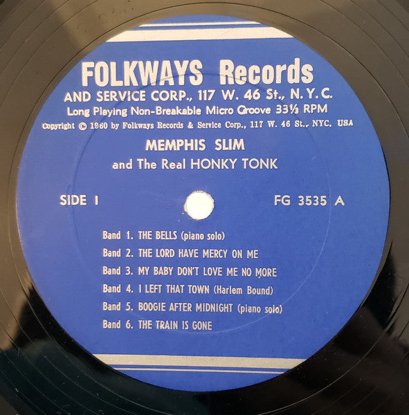 Memphis Slim : Memphis Slim And The Real Honky Tonk (LP, Album, RP)