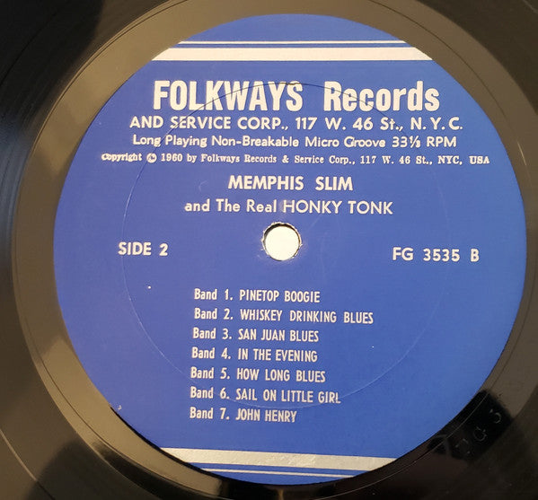 Memphis Slim : Memphis Slim And The Real Honky Tonk (LP, Album, RP)