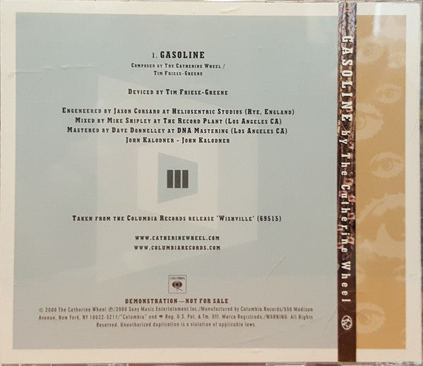Catherine Wheel : Gasoline (CD, Single, Promo)
