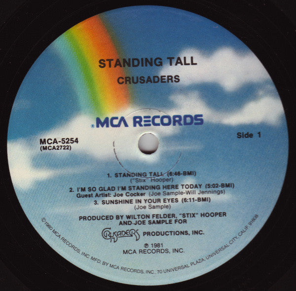 The Crusaders : Standing Tall (LP, Album, Pin)
