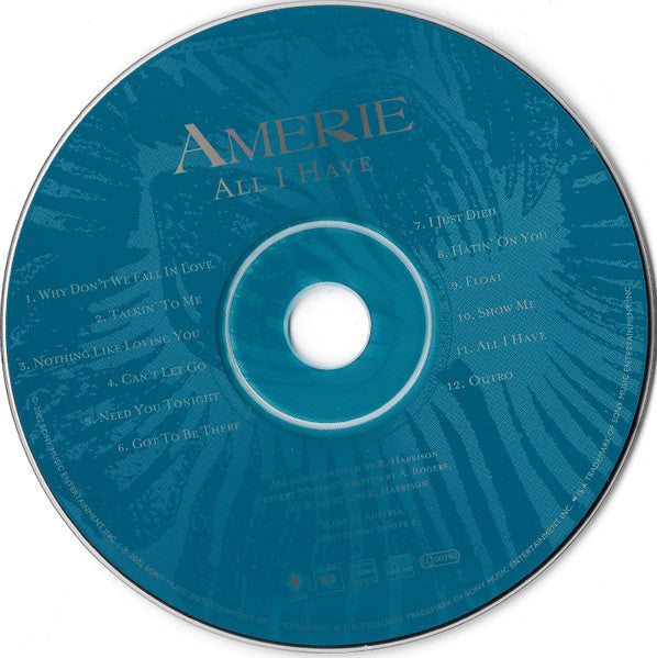 Amerie : All I Have (CD, Album)