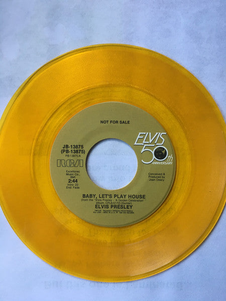 Elvis Presley : Baby, Let's Play House (7", Single, Promo, Ora)