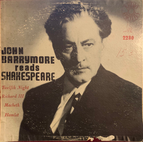 John Barrymore : John Barrymore Reads Shakespeare Vol.1 (LP, Album)