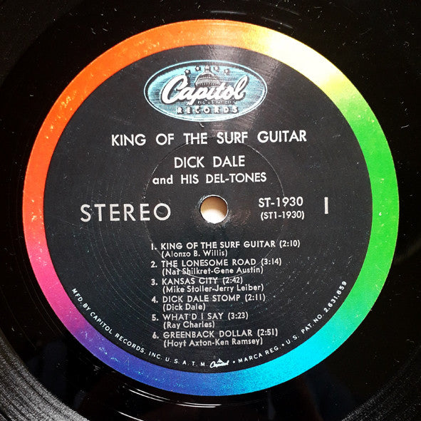 Dick Dale & His Del-Tones : King Of The Surf Guitar (LP, Album, Scr)