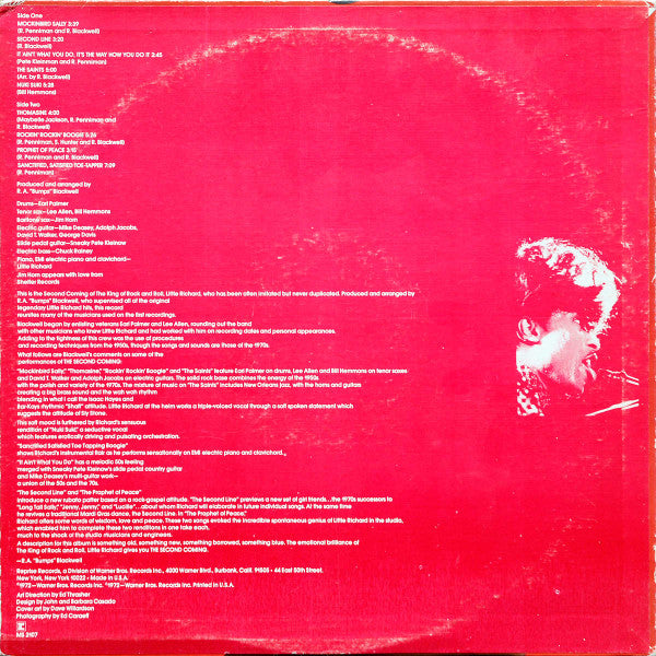 Little Richard : The Second Coming (LP, Album, M/Print, Pit)