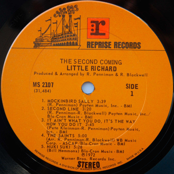 Little Richard : The Second Coming (LP, Album, M/Print, Pit)