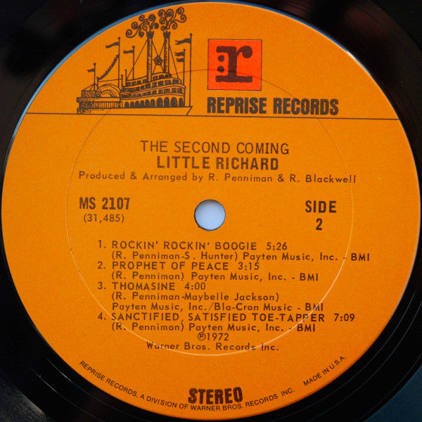 Little Richard : The Second Coming (LP, Album, M/Print, Pit)