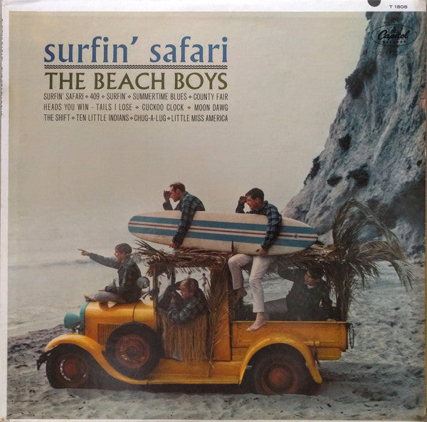 The Beach Boys : Surfin' Safari (LP, Album, Mono, Scr)