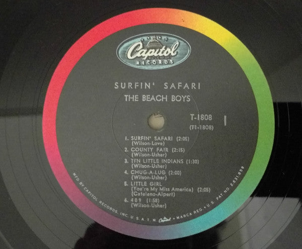 The Beach Boys : Surfin' Safari (LP, Album, Mono, Scr)