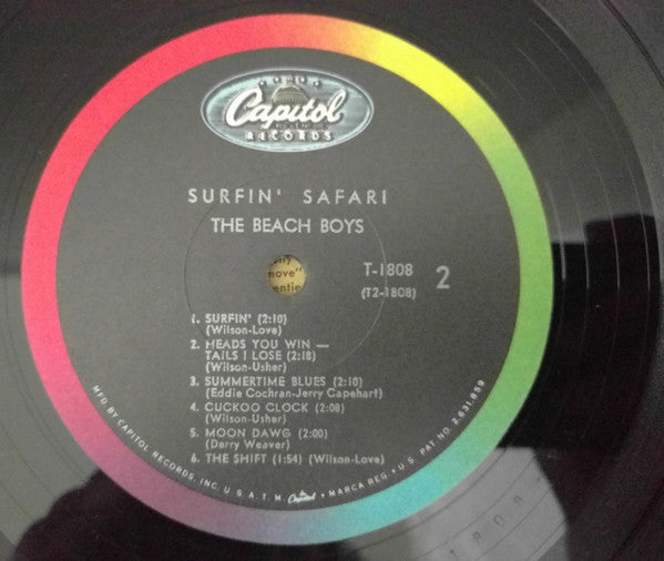 The Beach Boys : Surfin' Safari (LP, Album, Mono, Scr)