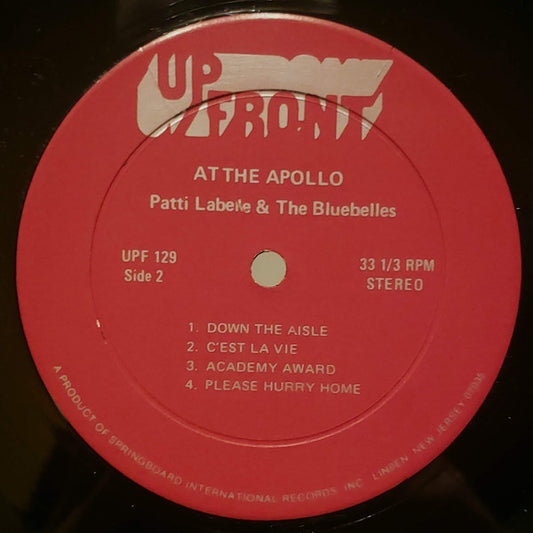 Patti LaBelle And The Bluebells : At The Apollo (LP, Album, Comp, Red)
