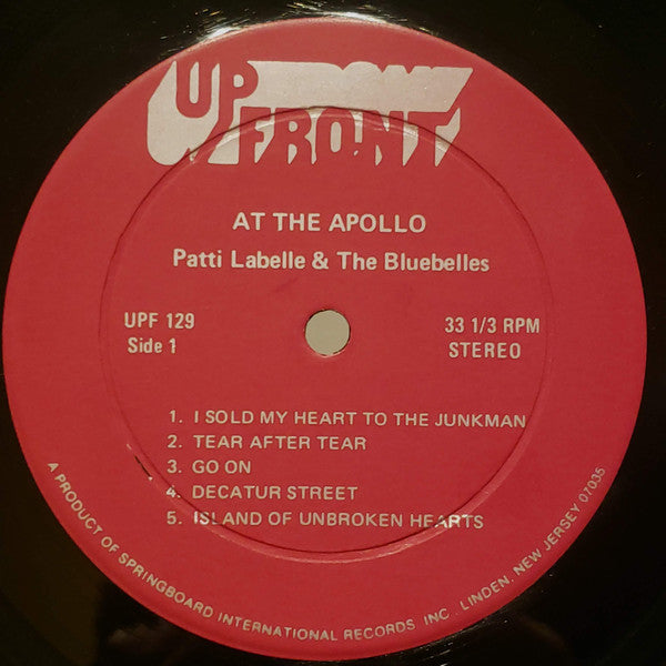 Patti LaBelle And The Bluebells : At The Apollo (LP, Album, Comp, Red)