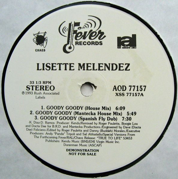Lisette Melendez : Goody Goody (12", Promo)