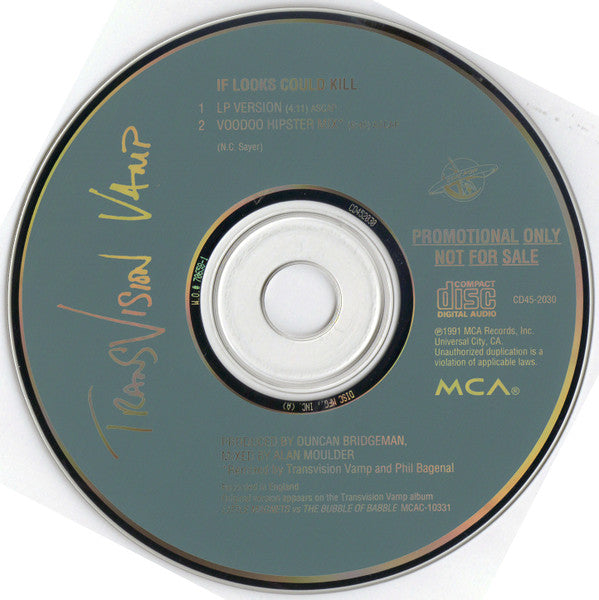 Transvision Vamp : If Looks Could Kill (CD, Maxi, Promo)