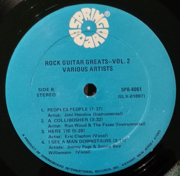 Various : Rock Guitar Greats Volume 2 (LP, Comp)