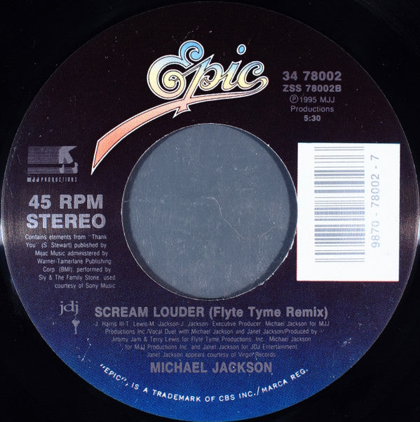 Michael Jackson : You Are Not Alone (7", Single)