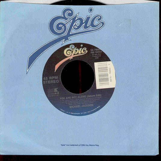 Michael Jackson : You Are Not Alone (7", Single)