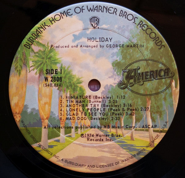 America (2) : Holiday (LP, Album, Ter)