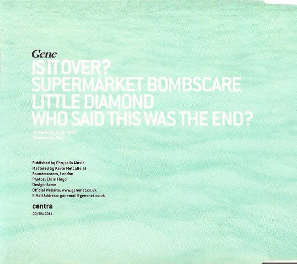 Gene : Is It Over? (CD, Single)